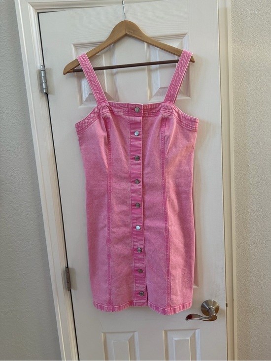 GAP Dresses & Skirts - GAP Pink Denim Button-Front Mini Dress